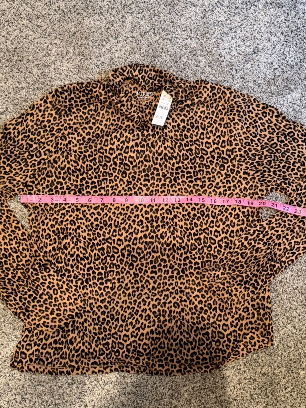 NWT J.Crew Tissue Crepe Turtleneck LS T-Shirt Size XXL - Picture 6 of 6